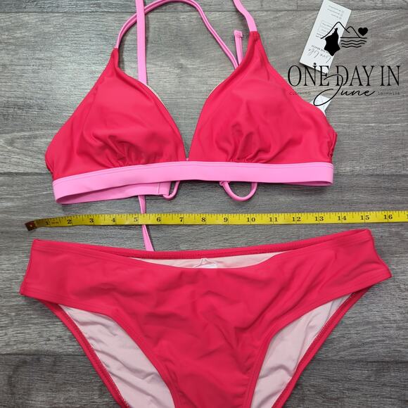 Cupshe Tie Back Bikini Swimsuit Size M - Picture 5 of 7